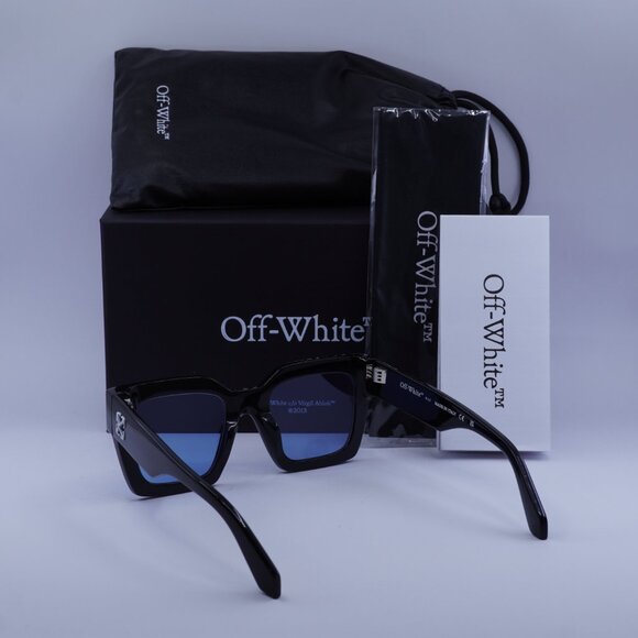 Off-White OERI13I JACKSON 1045 Square Sunglasses – Black/Blue - Picture 6 of 10